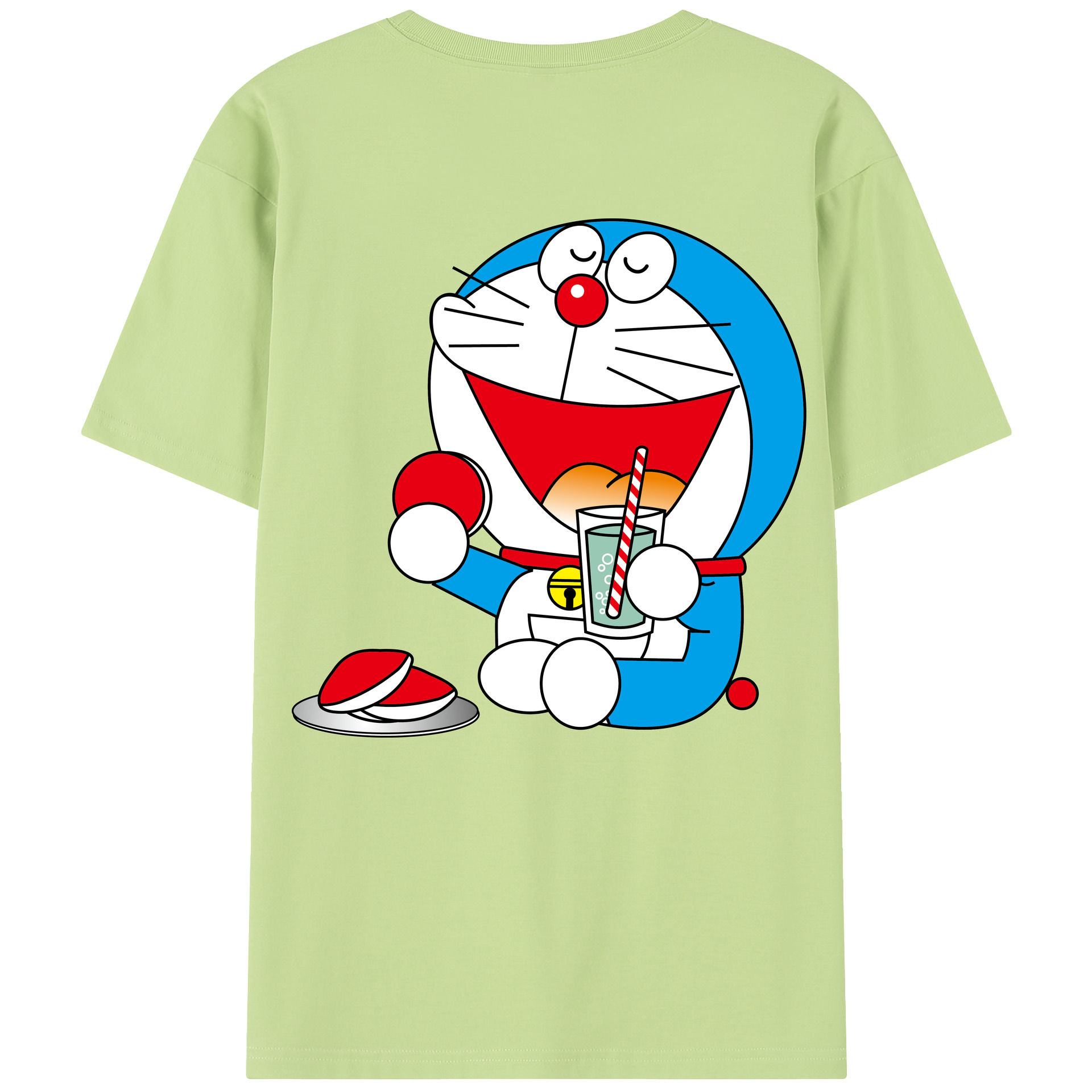 （画像用） ドラえもん Doraemon 綿100％半袖Tシャツ（背面プリント）